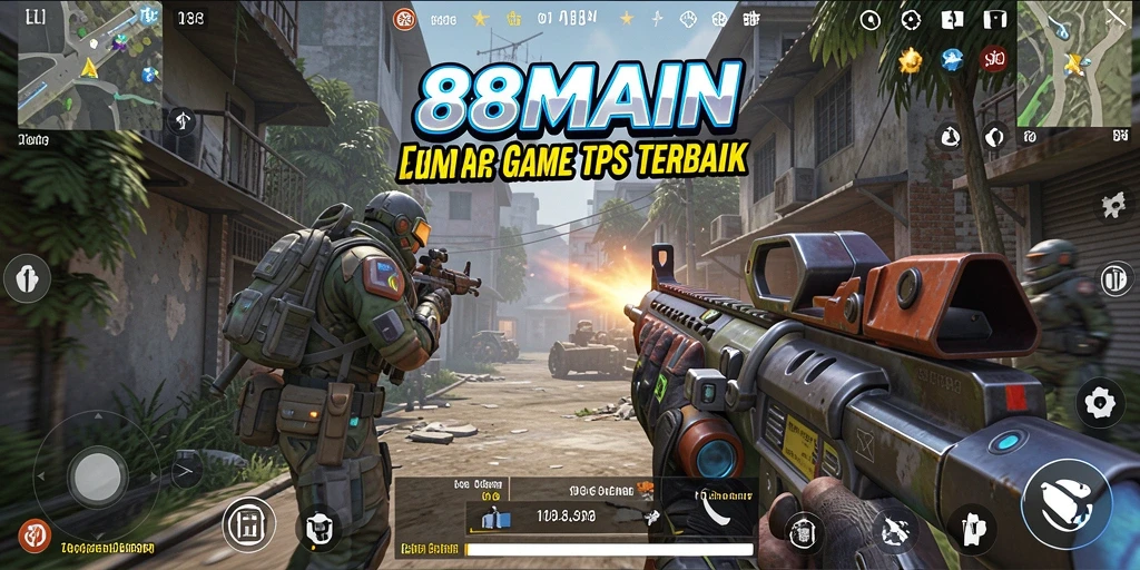 Tangkapan layar dari gameplay seru 88MAIN dalam mode TPS.