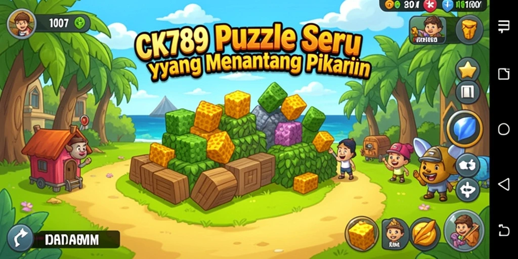 Tangkapan layar gameplay CK789 menampilkan berbagai puzzle yang menantang.
