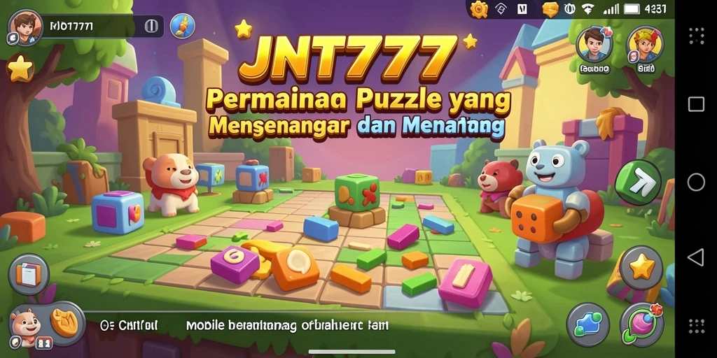 Screenshot utama JNT777 menunjukkan gameplay menantang yang seru.