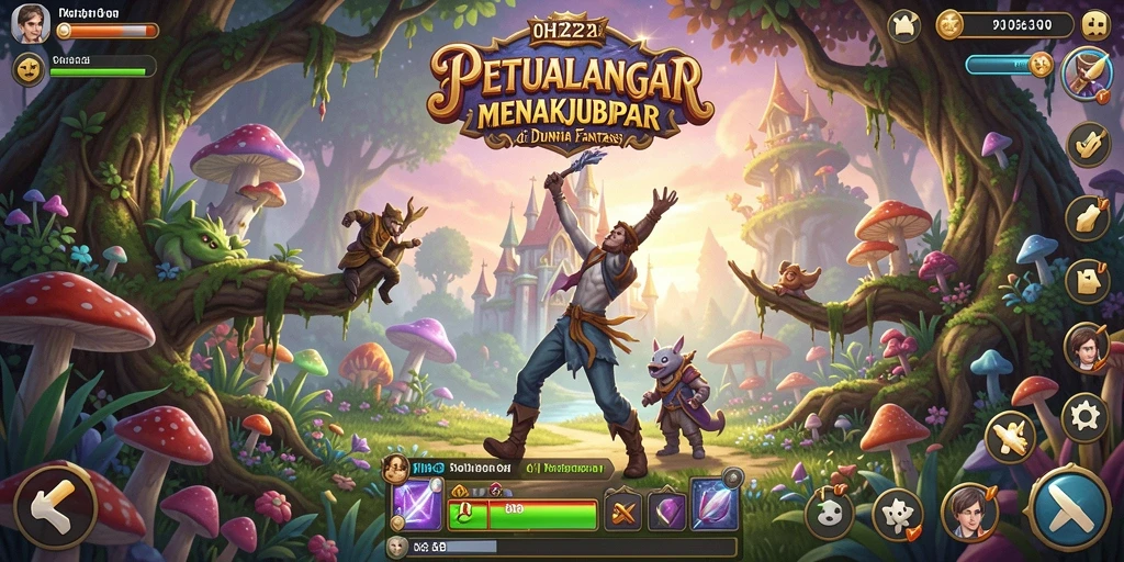 Screenshot gameplay OH222 menampilkan karakter saat bertualang.