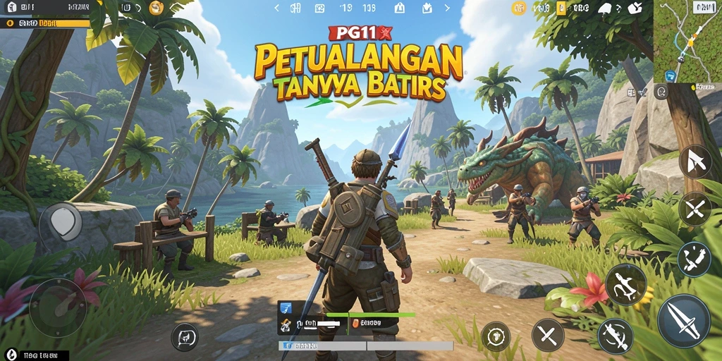 Gameplay PG11 yang menampilkan petualangan di dunia terbuka.