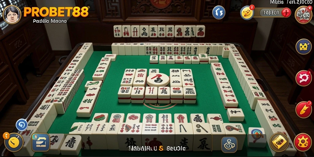 Gameplay seru PROBET88 dalam permainan Mahjong yang menarik.