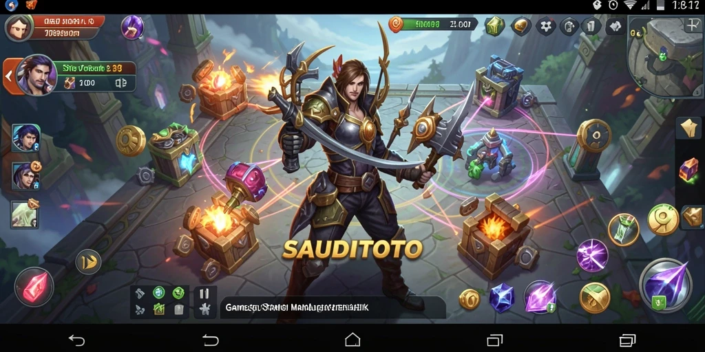 Tampilan gameplay SAUDITOTO yang seru dan strategis.