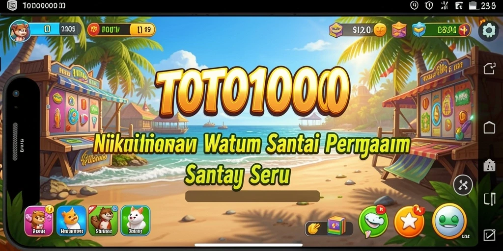 Screenshot menampilkan aksi seru dalam gameplay TOTO1000.